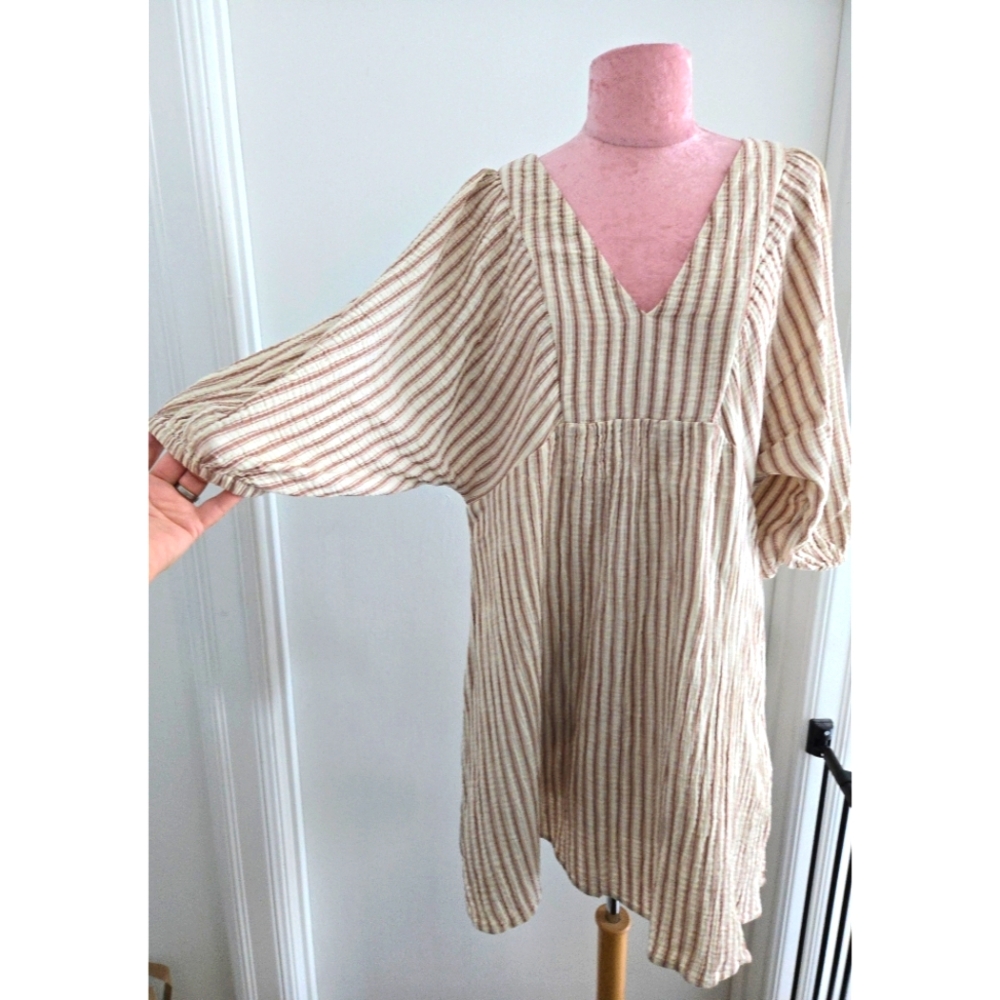 Every Puff‎ Sleeve Cotton Dress Size M